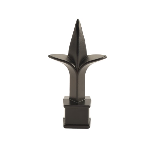 Nationwide 5/8" Triad Aluminum Die Cast Finial - Black - NW233PFH-BK