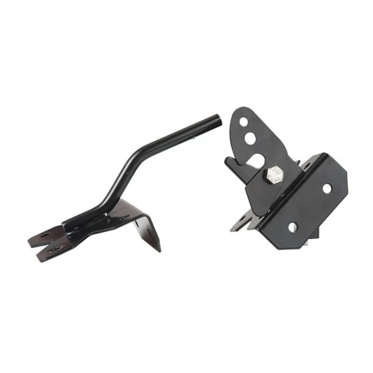 Nationwide Stainless Steel Gravity Latch with 3" Strike & Latch Flanges (Black) - NW38210SSB 