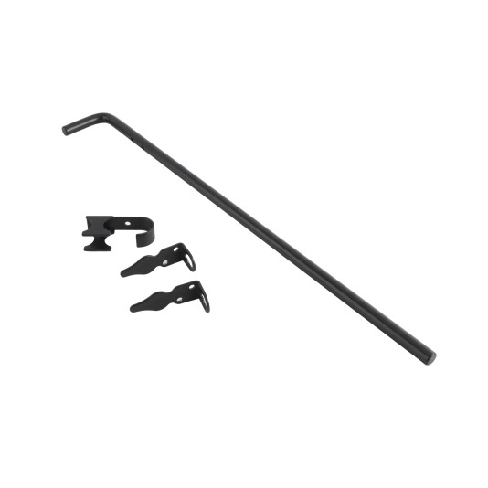 Nationwide 24" Aluminum Drop Rod with Stainless Steel Self Drilling Screws - NW38305A1-24BK 