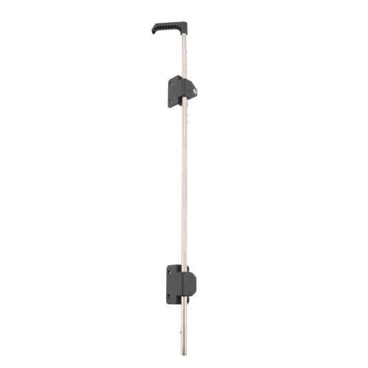 Nationwide 36" Stainless Steel Lockable Drop Rod with Stainless Steel Screws for Metal and Vinyl Gates (Black) (Default)