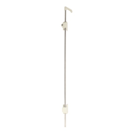 Nationwide 48" Stainless Steel Lockable Drop Rod with Stainless Steel Screws for Metal and Vinyl Gates (White) 