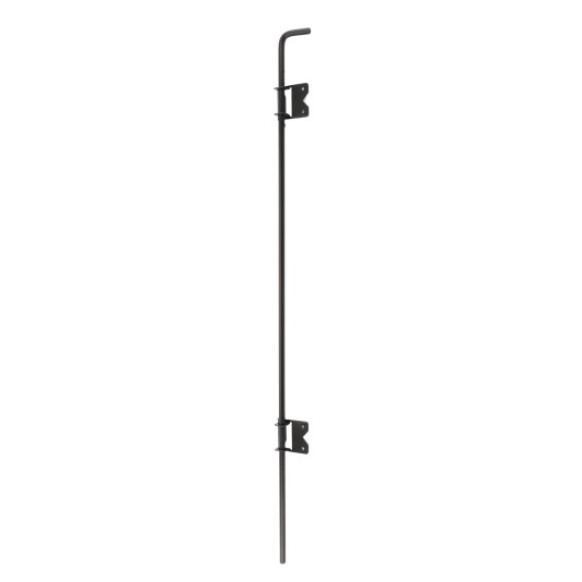 Nationwide 48" Stainless Steel Heavy-Duty Drop Rod (Self-Drilling Screws Included) - Black - NW38305N-48SSBD