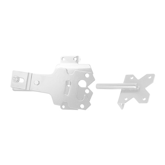 Nationwide 3.12" x 3.5" Contemporary Gate Latch w/ Stainless Steel Screws - White - NW38310N-SSW