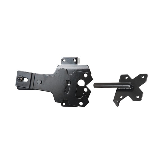 Nationwide 3.12" x 3.5" Contemporary Gate Latch w/ Stainless Steel Screws - Black - NW38310N-SSB