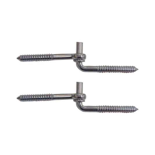 Nationwide 1/2" x 4" Screws Hook & Eye - Black - NW38603-BK