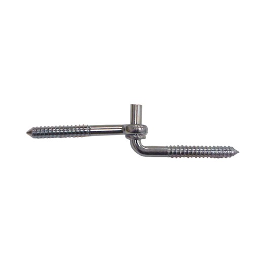 Nationwide 1/2" x 4" Screws Hook & Eye - Black - NW38603-BK