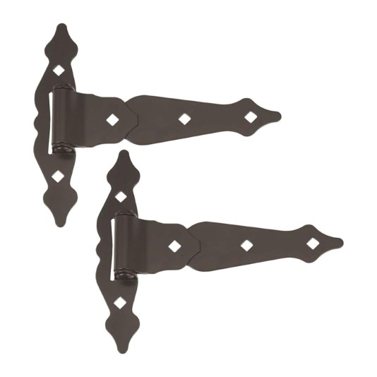 Nationwide 12" T-Hinge w/ Mounting Bolts & Screws Pack - Black - NW38935MDQ
