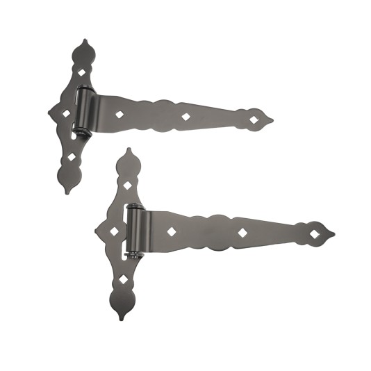 Nationwide Ornamental T-Hinge 12" - Black - NW38935Q