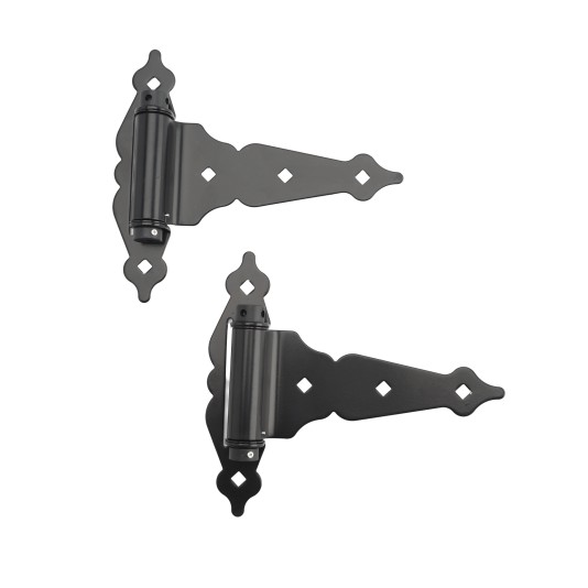 Nationwide Ornamental 8" Heavy Duty Self-Closing T-Hinge - Black - NW38937HDQ