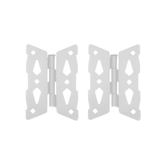 Nationwide Stainless Steel Butterfly Hinge - White - NW38943SSW