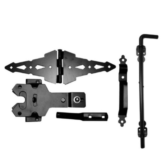 Nationwide Contemporary Double Drive Gate Set - Black - NW38949CQ