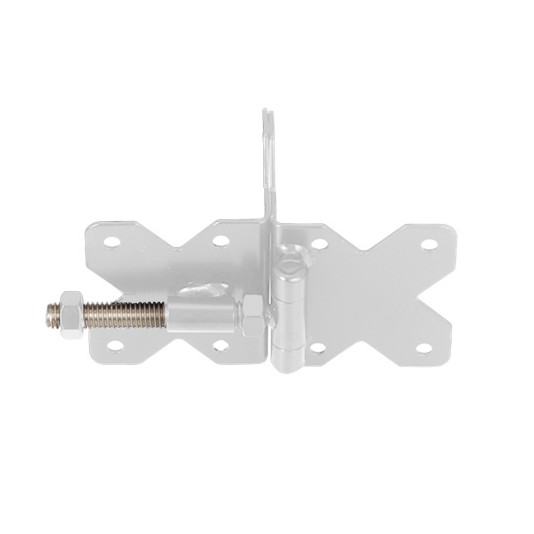 Nationwide 3.5" x 3.25" Standard to Standard Adjustable Hinge w/ Stainless Steel Screws - White - NW38950NSSW