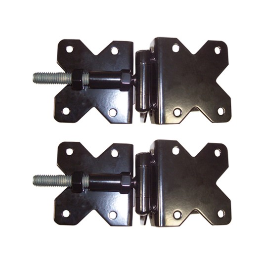 Nationwide 3.5" x 3.25" Standard to Narrow Adjustable Hinge w/ Self-Drilling Screws - Black - NW38951NSSBD