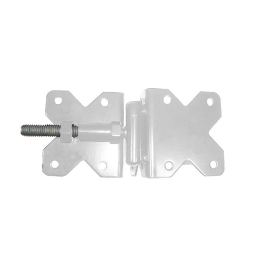 Nationwide 3.5" x 3.25" Standard to Narrow Adjustable Hinge w/ Stainless Steel Screws - White - NW38951NSSW