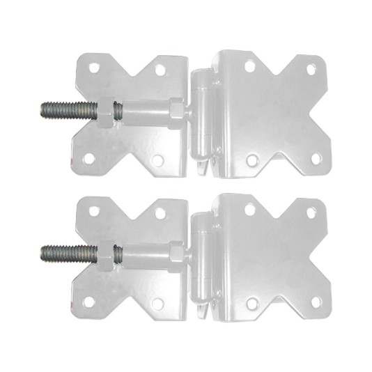 Nationwide 3.5" x 3.25" Standard to Narrow Adjustable Hinge w/ Self-Drilling Screws - White - NW38951NSSWD