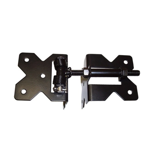 Nationwide Horizontally Adjustable Standard to Standard Self-Closing Stainless Steel Hinge - Black - NW38952SCR-BCP