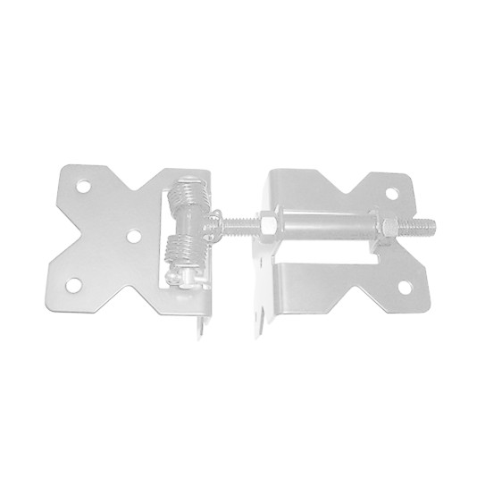 Nationwide Horizontally Adjustable Standard to Standard Self-Closing Stainless Steel Hinge - White - NW38952SCR-WCP