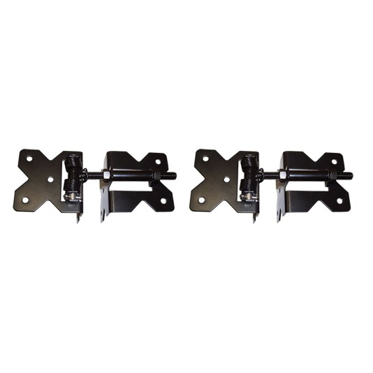 Nationwide Horizontally Adjustable Standard to Narrow Self-Closing Stainless Steel Hinge - Black - NW38953SCR-BCP