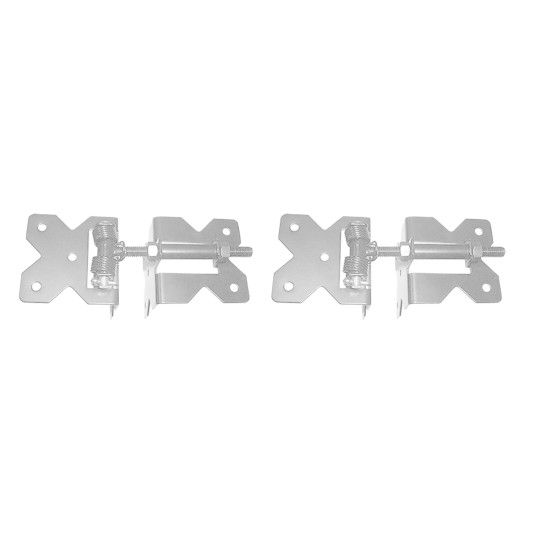 Nationwide Horizontally Adjustable Standard to Narrow Self-Closing Stainless Steel Hinge - White - NW38953SCR-WCP