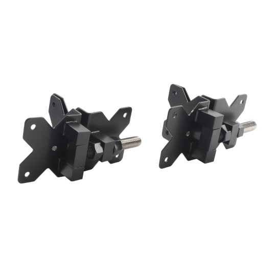 Nationwide Adjustable Stainless Steel Hinge w/ Heavy Rod & Self-Drilling Screws - Black - NW38954-SSBD