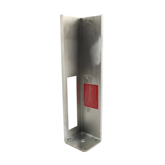 Nationwide 4 5/8" x 20" Zinc-Plated Vinyl Fence Post Support Tower - NW40001-5 