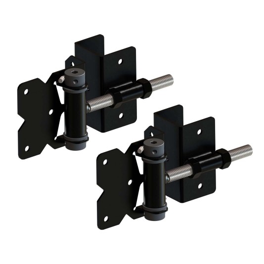 Nationwide Stainless Steel Adjustable Hinge for 1-1/2" Gate Frames - Black - NW6082ASCP-SSB