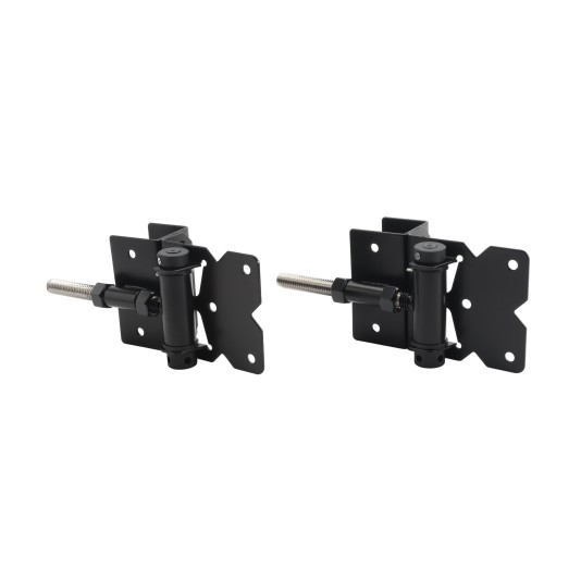 Nationwide Stainless Steel Adjustable Hinge for 1-1/2" Gate Frames - Black - NW6082ASCP-SSB