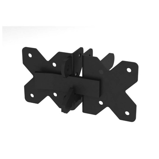 Nationwide Two - Way Latch Stainless Steel - Black - NW6161-SSB