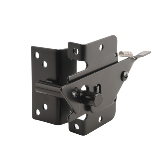 Nationwide Narrow Gap Latch w/ Self Drilling Screws - Black - NW6268-SSBD
