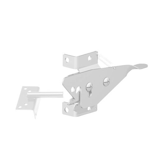 Nationwide Narrow Gap Latch w/ Self Drilling ScrewsWh - White - NW6268-SSWD