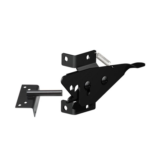 Nationwide Narrow Gap Latch - Black - NW6268-SSB