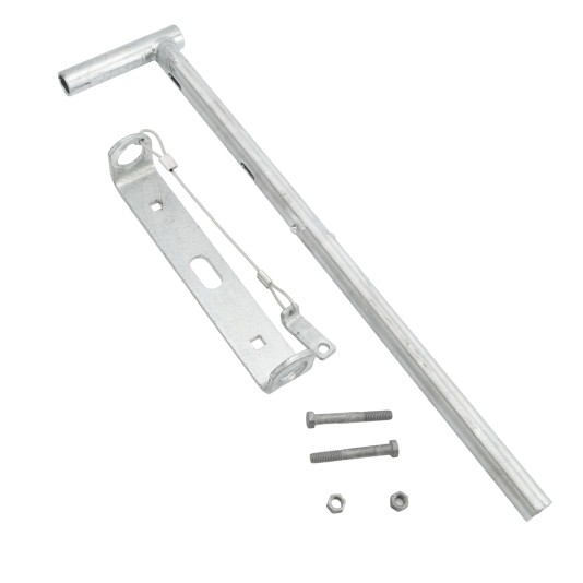 Nationwide 24" Commercial Padlockable Hot-Dip Galvanized Drop Rod - NW6270L-24HDG