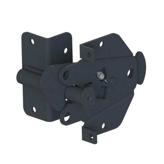 Nationwide Hidden Spring Latch Stainless Steel - Black - NW6283-SSB