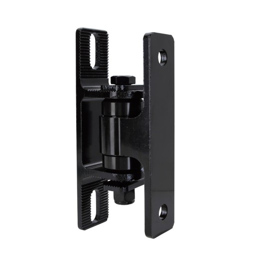Nationwide Heavy-Duty Ball Bearing Gate Hinge - Black Aluminum Bolt-On Body & Black Aluminum Bolt-On Yoke