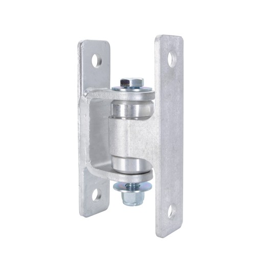 Nationwide Heavy-Duty Ball Bearing Gate Hinge - Unpainted Aluminum Bolt-On Body & Unpainted Steel Bolt-On Yoke