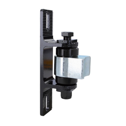 Nationwide Heavy-Duty Ball Bearing Gate Hinge - Unpainted Aluminum Weld-On Body & Black Aluminum Bolt-On Yoke