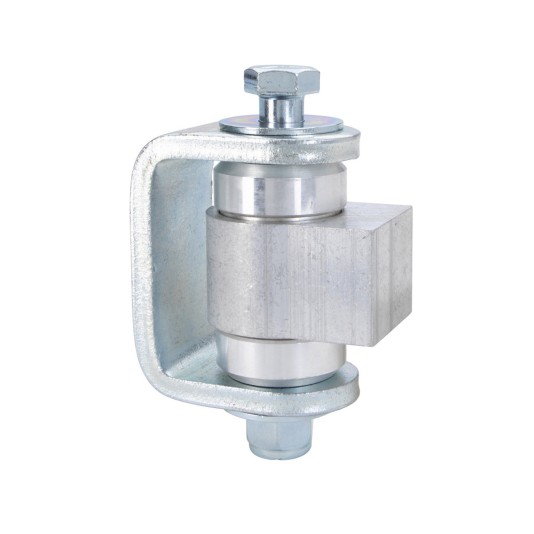 Nationwide Heavy-Duty Ball Bearing Gate Hinge - Unpainted Aluminum Weld-On Body & Unpainted Steel Weld-On Yoke