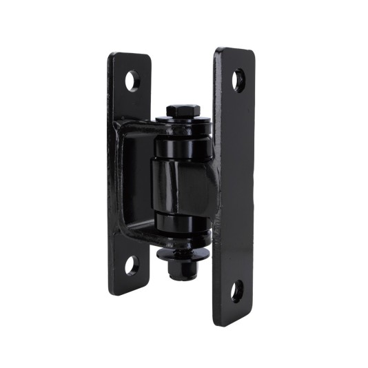 Nationwide Heavy-Duty Ball Bearing Gate Hinge - Black Steel Bolt-On Body & Black Steel Bolt-On Yoke