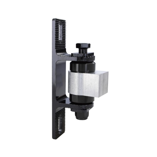 Nationwide Heavy-Duty Ball Bearing Gate Hinge - Unpainted Steel Weld-On Body & Black Aluminum Bolt-On Yoke (Vertically Adjustable) 