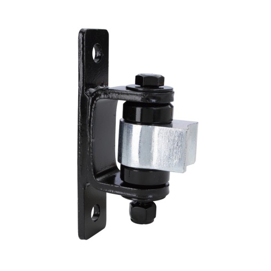 Nationwide Heavy-Duty Ball Bearing Gate Hinge - Unpainted Steel Weld-On Body & Black Steel Bolt-On Yoke