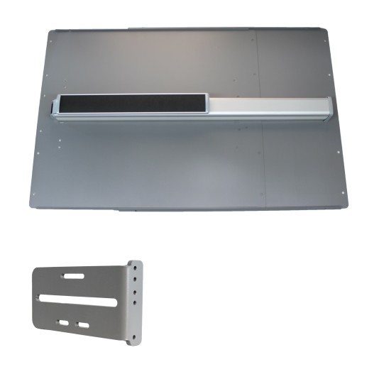 Lockey PS44B Panic Shield Value Kit (Black) - Shield, Panic Bar, Strike Bracket