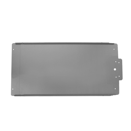 Lockey 12" EDGE Style Panic Shield 3x1, Predrilled To Fit PB1100, PB2500 & V40 Series Panic Bars (Silver) - ED3X1SILVER12INCH