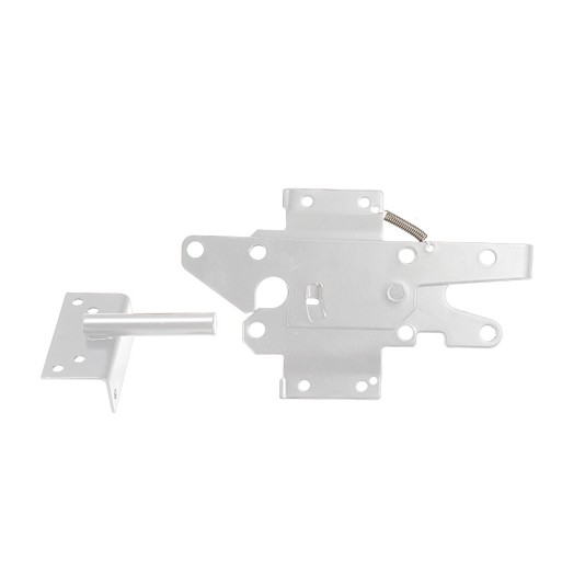 Nationwide 2" White Steel Gate Latch with Extended Lock - SV38308NUAS-WH