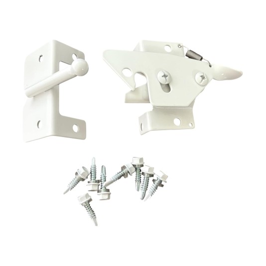 Nationwide 2" White Dual-Sided Gate Latch - SV6068A-WH