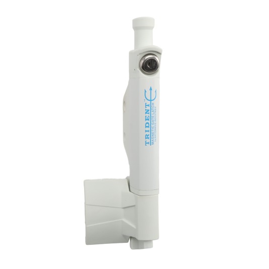 Nationwide Trident 10" Reversible, Adjustable, Lockable Keyed-Alike Safety Magentic Pool Gate Latch (White)