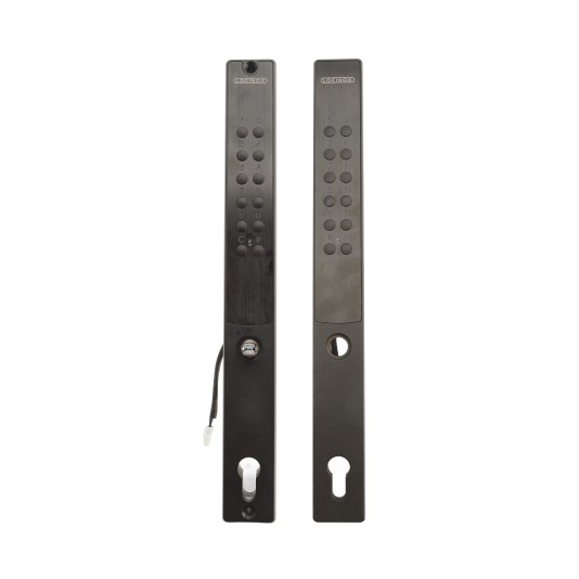 VERA - Battery powered code lock for insert locks for profiles of 1-1/2" or more - VSZ - Keyed to differ - double sided - Black