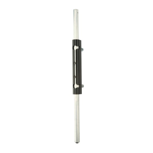 Locinox Surface Mounted Drop Bolt with Aluminum Bolt (RAL9005 Black) Quick-Fix - VSA-K-QF1BL-9005