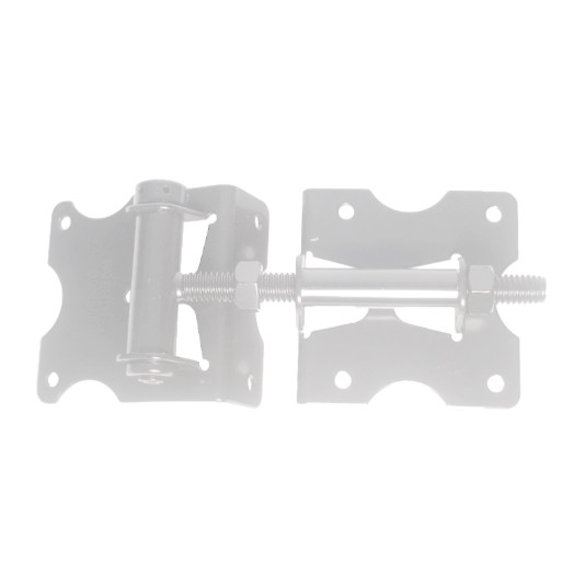 Nationwide 3.5" Square Narrow to Narrow U-Notch Multi-Adjustable Hinge w/ Self-Drilling Screws - White - WI-6000-MA-SSW