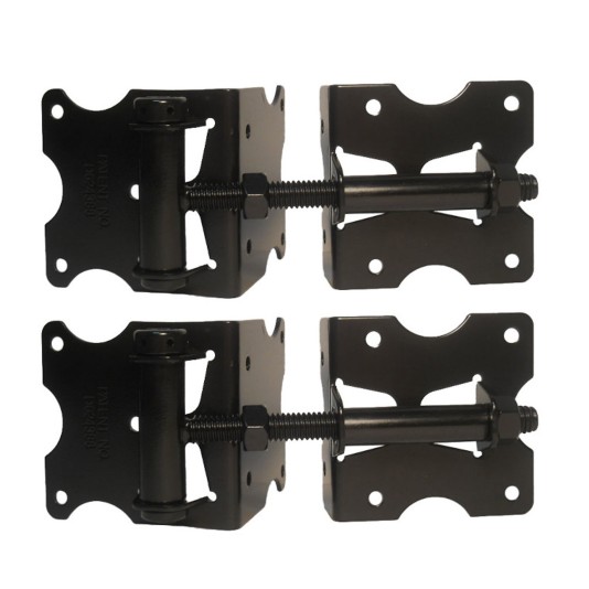Nationwide 3.5" Standard to Narrow U-Notch Self-Closing Hinge - Black - WI-6010-MA-PH
