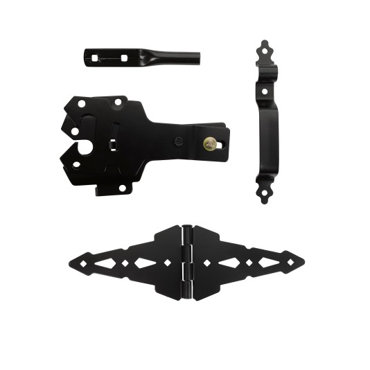 Nationwide Contemporary Walk Gate Kit - Black - WI-CWGK